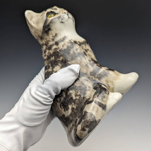 British Winstan Ray Kensington Cat Pheasant Pottery Figurine (Size 2)